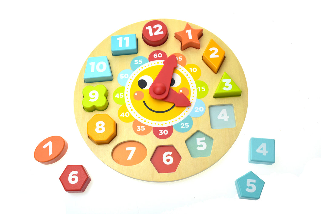 Childs learn the time clock playset