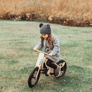 Wooden balance bike with add on pedals module, 3 bikes in1, from age 1-6 years