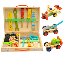 Load image into Gallery viewer, Pretend play tool carpenter set in carry case-kids play
