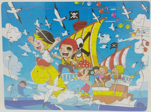 Wooden toddlers kids puzzle -pirates and ships