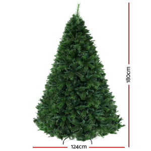 Jingle Jollys Christmas Tree 1.8M  6FT Xmas Decoration Green Home Decor 1024 Tips- next dat dispatch