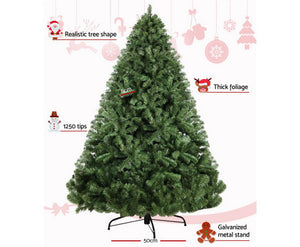 Jingle Jollys 2.1M 7FT Christmas Tree Xmas Decoration Home Decor 1250 Tips Green