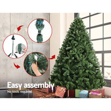 Load image into Gallery viewer, Jingle Jollys 2.1M 6FT 200cm Christmas Tree Xmas Decoration Home Decor 1250 Tips Green
