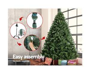 Jingle Jollys 2.1M 7FT Christmas Tree Xmas Decoration Home Decor 1250 Tips Green