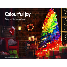 Load image into Gallery viewer, Christmas Tree 2.1M 7ft Xmas Colourful Rainbow Multi-colour-LAST ONE available in Stock- in Australia!
