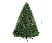 Load image into Gallery viewer, Christmas Tree Large 2.4M 8FT Xmas 240 cm high with  1500 Tips Green.
