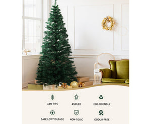 Christmas Tree  2.1M 7FT with multi colour lights Christmas Tree Optic Fiber Xmas