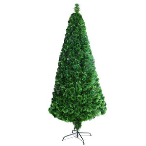 Jingle Jollys 2.1M 7FT LED Christmas Tree Xmas Optic Fiber Multi Colour Lights.