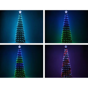 Christmas Tree 1.8M 298 LED Xmas Multi Colour Lights Optic Fibre