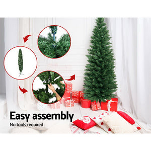 Jingle Jollys Christmas Tree 1.8M Xmas Trees Green Decorations 300 Tips