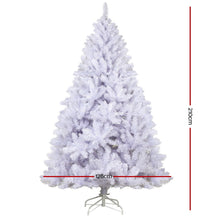 Load image into Gallery viewer, Jingle Jollys Christmas Tree 2.1M Xmas Trees Decorations White 1000 Tips
