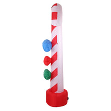 Load image into Gallery viewer, Christmas Inflatable Candy Pole 2.4M Lights Outdoor Decorations
