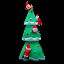 Load image into Gallery viewer, Christmas Inflatable Santa Tree 5M Outdoor Xmas Decorations Lights
