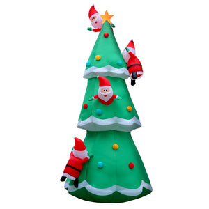 Christmas Inflatable Santa Tree 5M Outdoor Xmas Decorations Lights