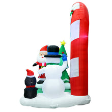 Load image into Gallery viewer, Christmas Inflatable Santa Archway 3M Outdoor Decorations Lights
