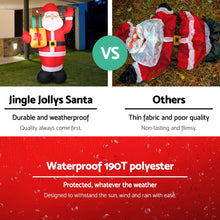 Load image into Gallery viewer, Christmas Inflatable Santa 2.4M Outdoor Xmas Decorations Lights
