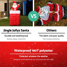 Load image into Gallery viewer, Christmas Inflatable Pop Up Santa 1.8M OutdoorDecorations Lights
