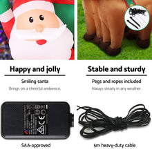 Load image into Gallery viewer, Christmas Inflatable Santa Sleigh 2.2M Outdoor Decorations LED
