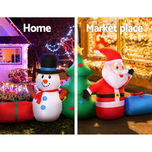 Load image into Gallery viewer, Christmas Inflatable Tree Snowman Lights 2.7M Outdoor Decorations
