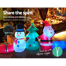 Load image into Gallery viewer, Christmas Inflatable Tree Snowman Lights 2.7M Outdoor Decorations
