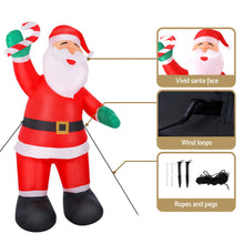 Load image into Gallery viewer, Christmas Inflatable Santa 3M Xmas Outdoor Decorations LED Lights
