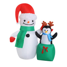 Load image into Gallery viewer, Christmas Inflatable Snowman 1.8M Lights LED Outdoor Decorations
