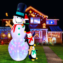 Load image into Gallery viewer, Christmas Inflatable Snowman 2.4M Xmas Lights Outdoor Decorations
