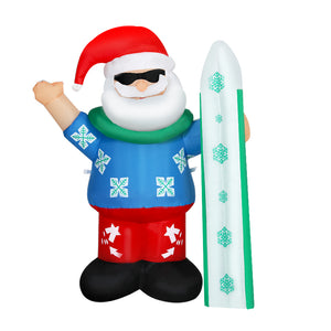 Christmas Inflatable Santa 1.6M Outdoor Xmas Decorations Lights