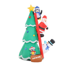 Load image into Gallery viewer, Jingle Jollys Inflatable Christmas Tree Santa 1.8M Decorations Outdoor LED Light
