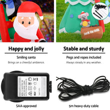 Load image into Gallery viewer, Jingle Jollys Inflatable Christmas Tree Santa 1.8M Decorations Outdoor LED Light
