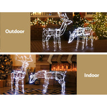 Load image into Gallery viewer, Christmas Motif Lights LED Rope Reindeer Waterproof Solar Powered
