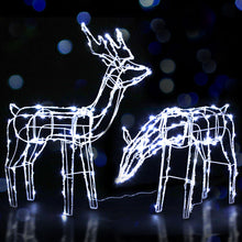 Load image into Gallery viewer, Christmas Motif Lights LED Rope Reindeer Waterproof Solar Powered
