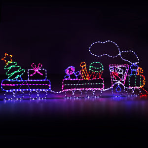 Christmas Lights Motif LED Rope Light Train Xmas Decor