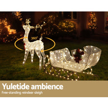 Load image into Gallery viewer, Christmas Lights Motif LED Rope Light Reindeer Sleigh Xmas Decor
