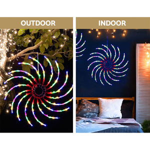 Christmas Motif Lights LED Spinner Light Waterproof Colourful