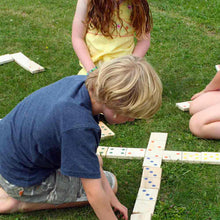 Load image into Gallery viewer, Giant Wooden Garden Dominoes in Bag
