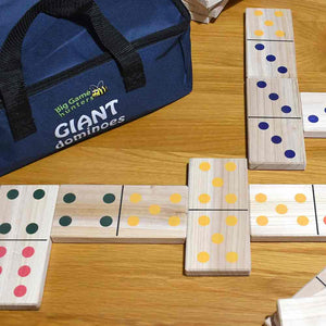 Giant Wooden Garden Dominoes in Bag