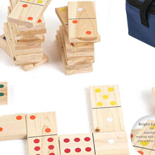 Load image into Gallery viewer, Giant Wooden Garden Dominoes in Bag
