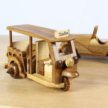 Load image into Gallery viewer, Wooden Tuk Tuk Taxi scooter Toy
