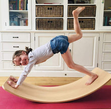 Load image into Gallery viewer, Best Balance Board for kids and adults, handmade European Baltic birch wood ideal for balance, exercise, yoga, play and fun
