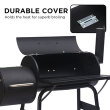 Load image into Gallery viewer, Wallaroo 2-in-1 Outdoor Barbecue Grill &amp; Offset Smoker
