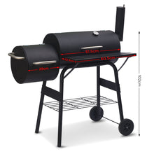 Load image into Gallery viewer, Wallaroo 2-in-1 Outdoor Barbecue Grill &amp; Offset Smoker
