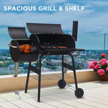 Load image into Gallery viewer, Wallaroo 2-in-1 Outdoor Barbecue Grill &amp; Offset Smoker
