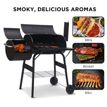 Load image into Gallery viewer, Wallaroo 2-in-1 Outdoor Barbecue Grill &amp; Offset Smoker
