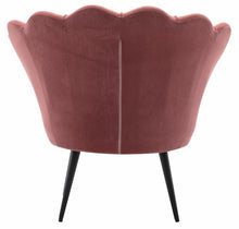 Load image into Gallery viewer, Velvet Shell Fabric Pink Armchair Lounge Chair Accent Armchairs Single Sofa

