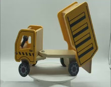 Load and play video in Gallery viewer, Wooden pretend Dump truck
