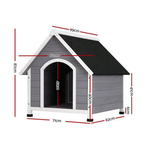 Dog Kennel Outdoor Wooden Indoor Puppy Pet House Weatherproof XL Large-1