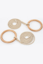 Load image into Gallery viewer, 24 cm Wooden Gymnastic Rings Olympic Gym Rings Strength Training and fun for children
