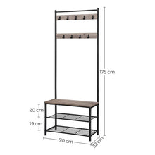 Load image into Gallery viewer, VASAGLE 175cm Coat Rack Stand Greige
