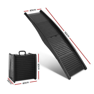 Dog Ramp Dog Steps Pet Car Suv Travel Stair Foldable Portable Ladder Plastic-1